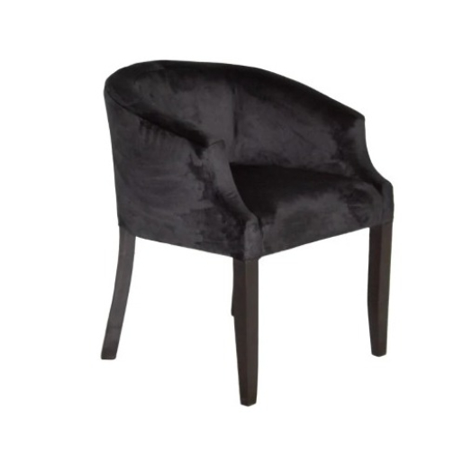 Occasional Tub Chair – Black Velvet